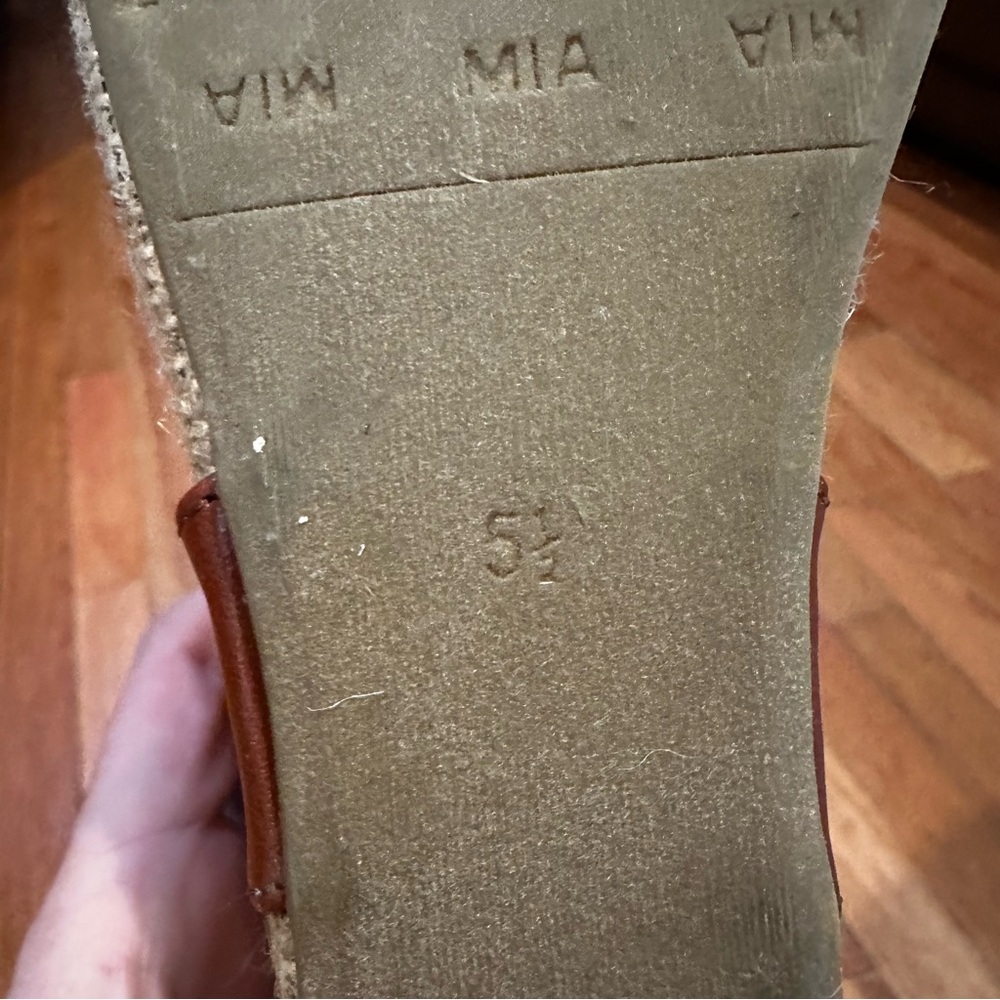 Mia Brown 5.5 Wedges Lenny‎ GG1741 Sandals - Picture 5 of 7